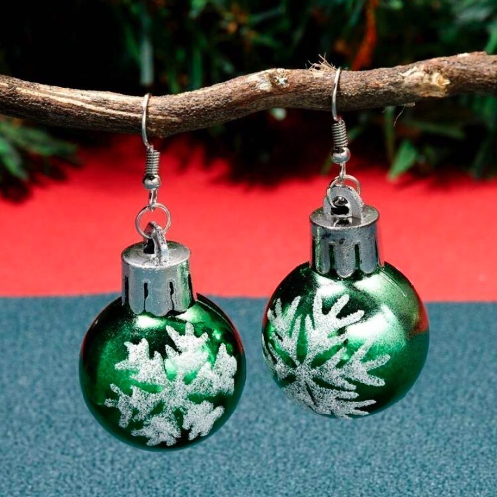 3for$20 1 Pair Creative Christmas Ornament Ball Dangle Earrings